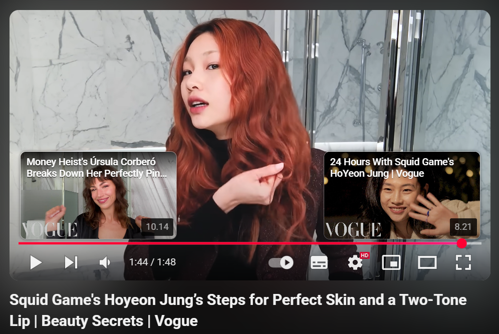 Kursus Digital Marketing Bali YouTube SEO Jung Hoyeon Squid Game End Screen