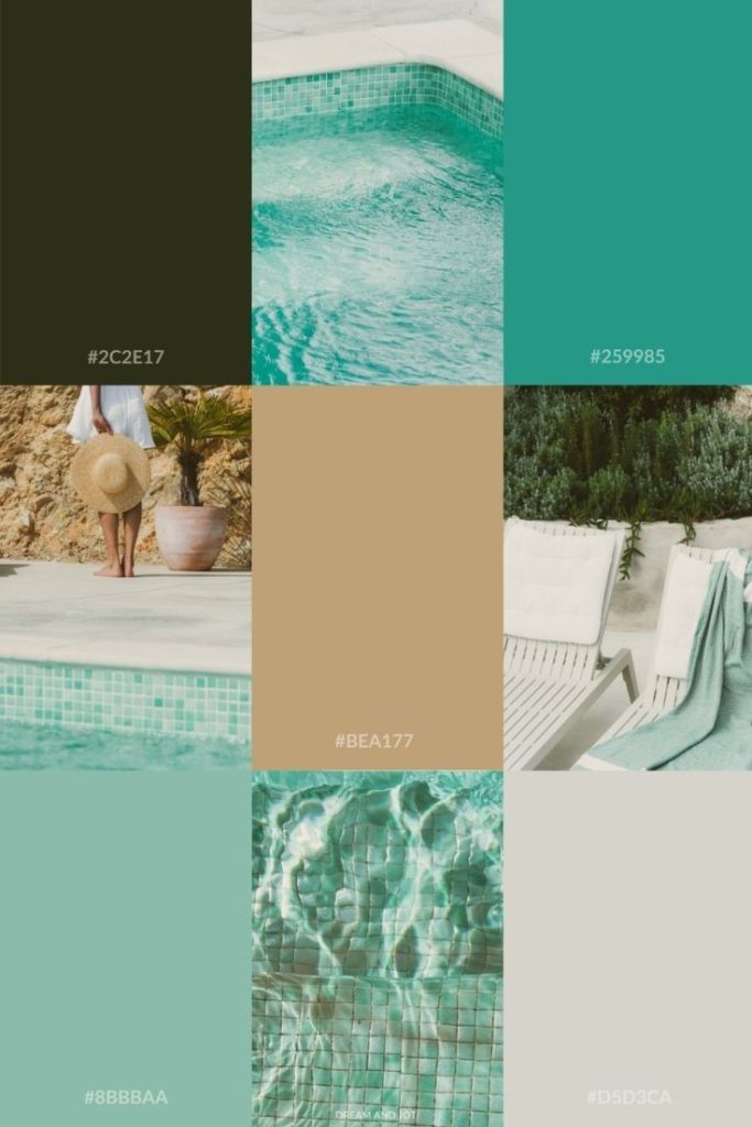 Color Palettes 2026 Teal Mint Cool Color Key Visual Graphic Design Brand Design Kursus Social Media Specialist Bali Digital Marketing Bali Recademy