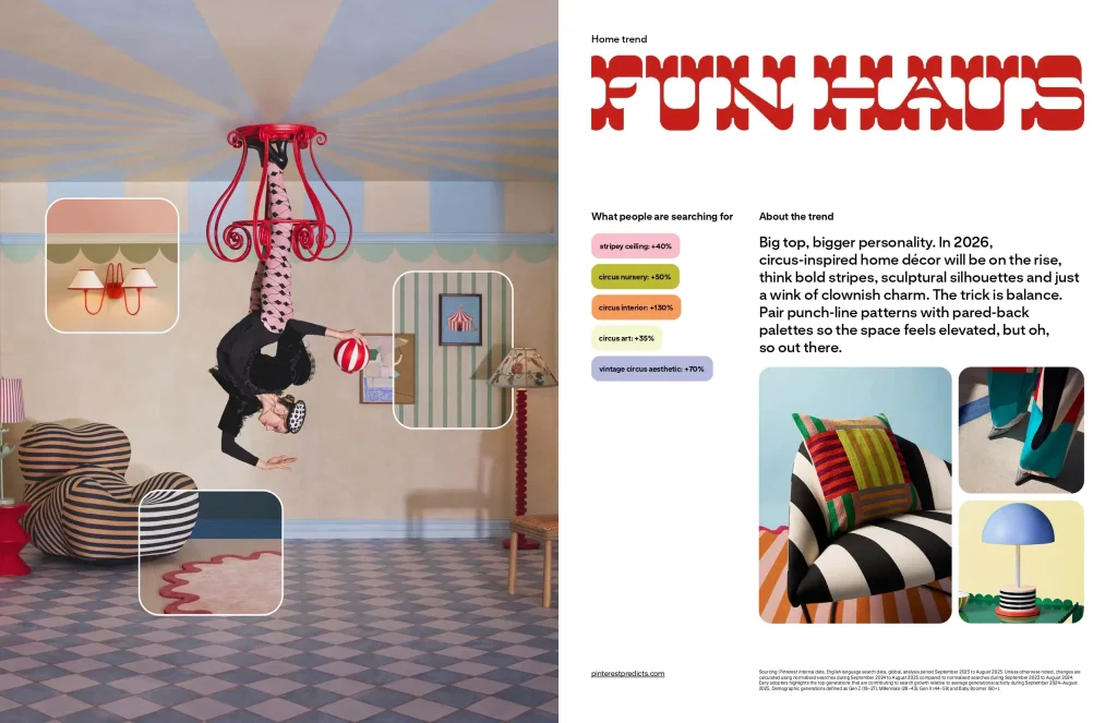 Pinterest Trends 2026 FunHaus Key Visual Graphic Design Brand Design Kursus Social Media Specialist Bali Digital Marketing Bali Recademy